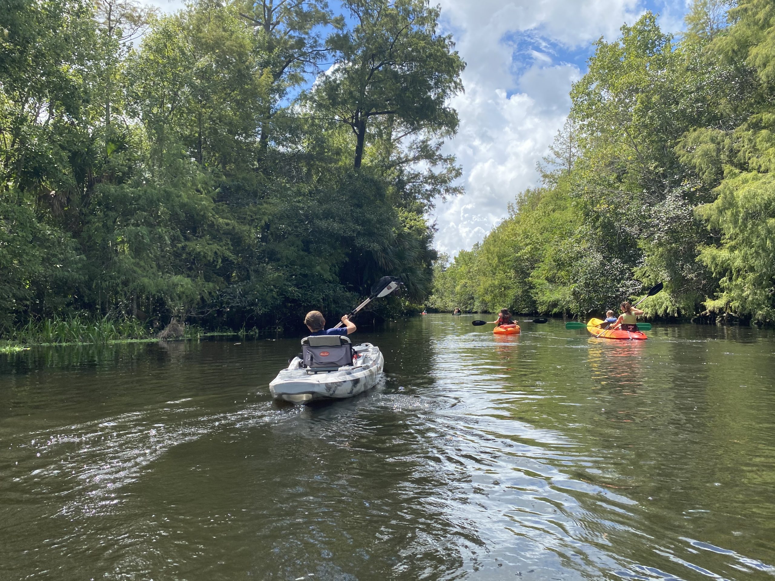 Boating in river